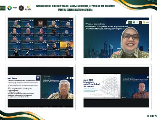 Webinar Bedah Buku “Governansi, Manajemen Risiko, Kepatuhan dan Akuntansi Menuju Keberlanjutan Organisasi”